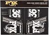 Fox Racing Shox Heritage Fork and Shock Decal Kit Silver, One Size