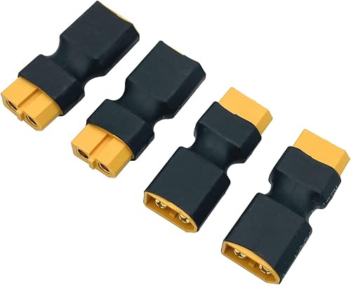 4Packs XT60 Male to Female Connector no Wire Adapter,XT60 Connector Adapter for 