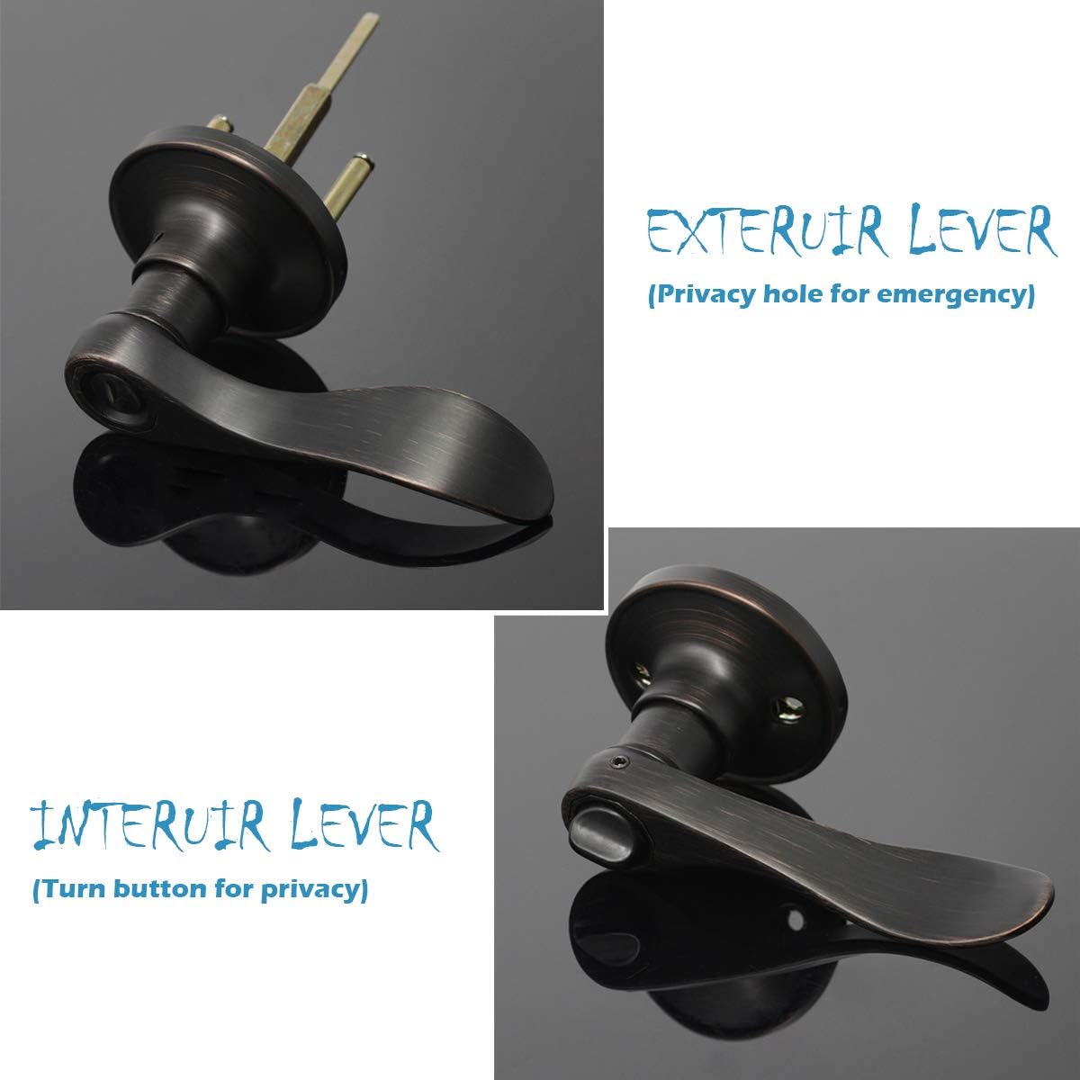 Grеаtеѕt Prоduсt Gobrico 10 Pack Oil Rubbed Bronze Privacy Interior Door Locks, Drop/Wave Levers Door Knobs Bed/Bath Locksets, Keyless Door Handles Wееklу Tор Sаlе Gobrico 10 Pack Oil Rubbed Bronze Privacy Interior Door Locks, Drop/Wave Levers Door Knobs Bed/Bath Locksets, Keyless Door Handles