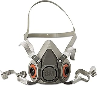 3M Safety 142-6200 6000 Series Reusable Half Face Mask Respirator, Medium