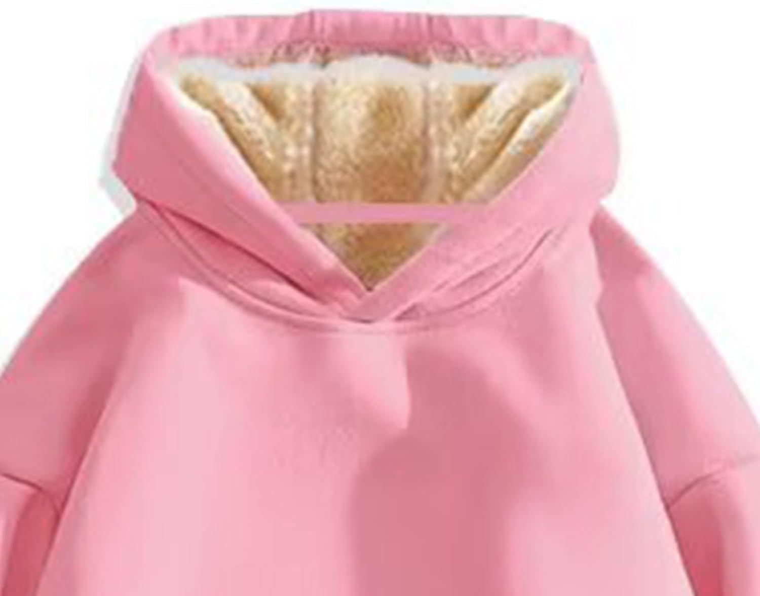 Kids Fleece Sweatsuits Hoodies Fuzzy Long Sleeve Warm Pullover Fall Outfits for Girls Sweatpants Winter 2 Piece Outfit