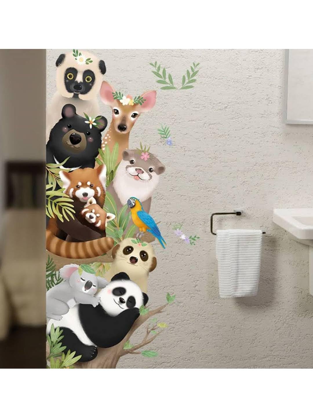 HEUREKA Super Cute Animals Tree Panda Koala Otter Deer Bear Monkey Wall Sticker (90 CM X 60 CM) (B0CV9S36S3) Amazon Price History, Amazon Price Tracker