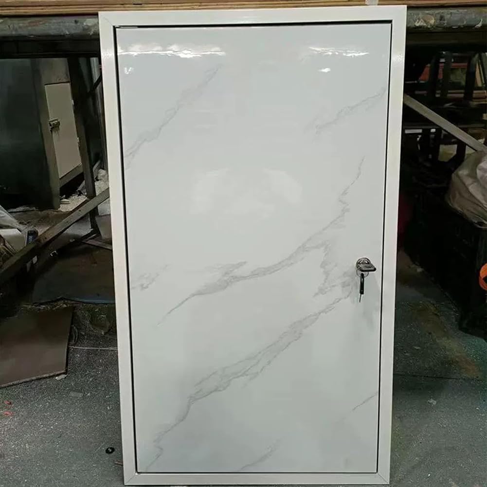 Panel De Acceso con Diseño De Mármol para Paneles De Yeso, Tapa Invisible para Orificios De Pared para Plomería Y Cables Eléctricos, Puerta De Inspección Metálica para Pared,70 * 70cm