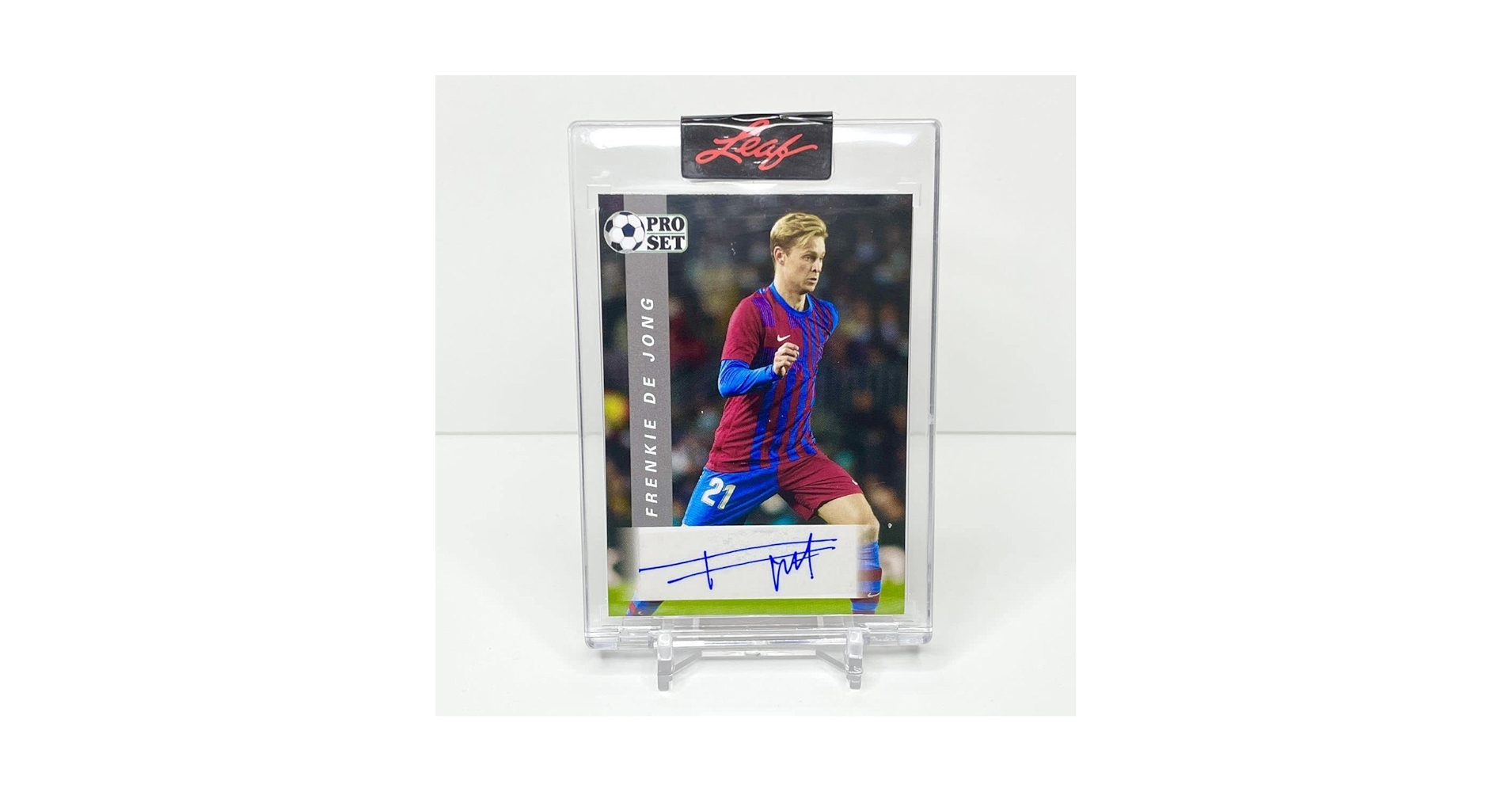 Amazon.co.jp: 2022 Leaf Pro Set Soccer Frenkie De Jong auto