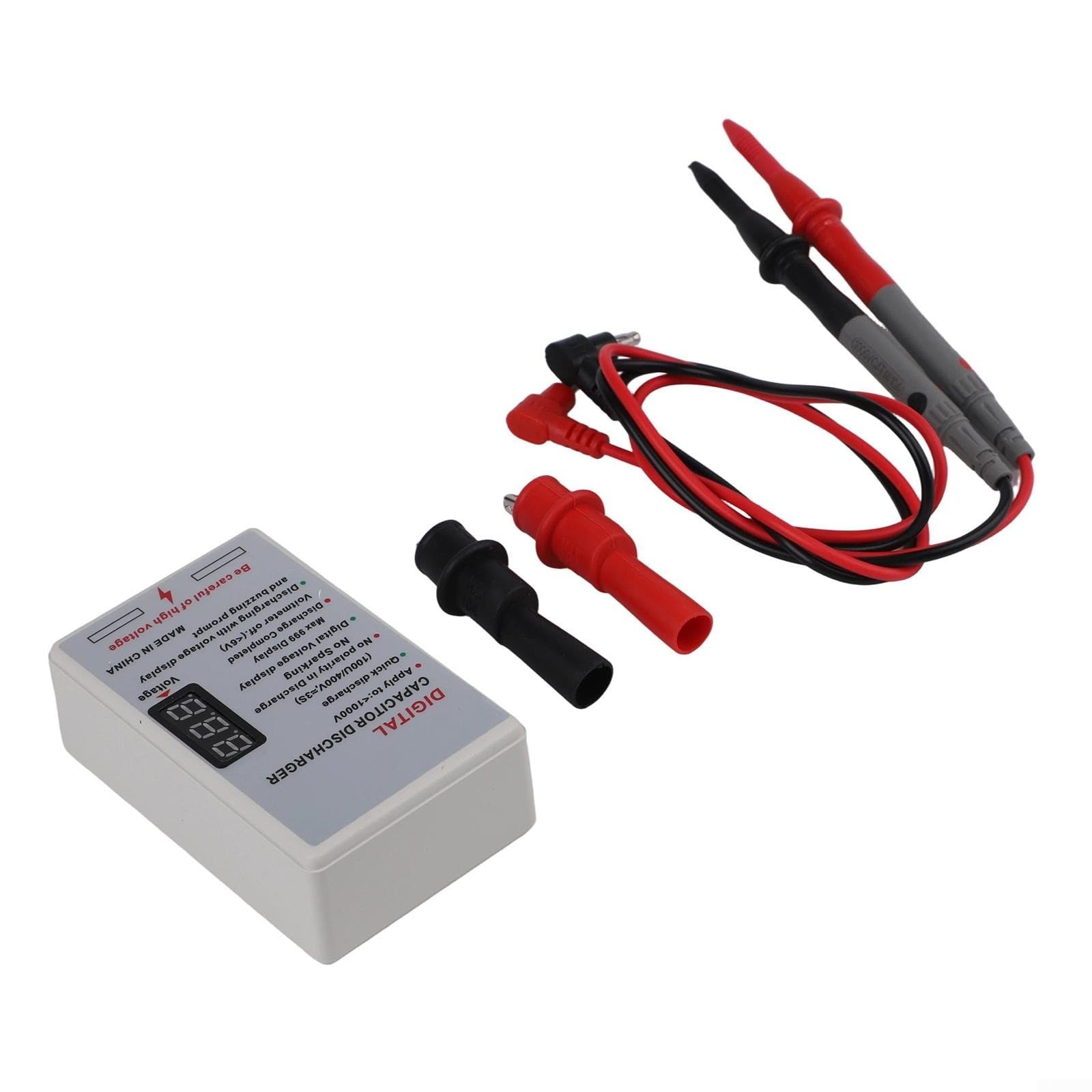 1000 V strumento di scarico condensatore, con display digitale, per alta tensione veloce per lo scarico della batteria nei test elettrici e lavori di manutenzione