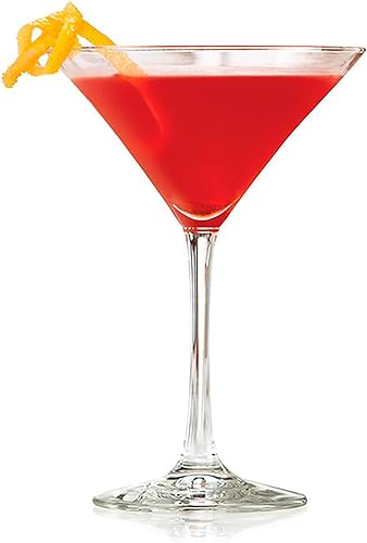 Vista 37 de Libbey Entertaining Essentials - Juego de 6 vasos de Martini aptos para lavavajillas, vasos de Martini de tallo alto para fiestas y más 8 oz - Juego