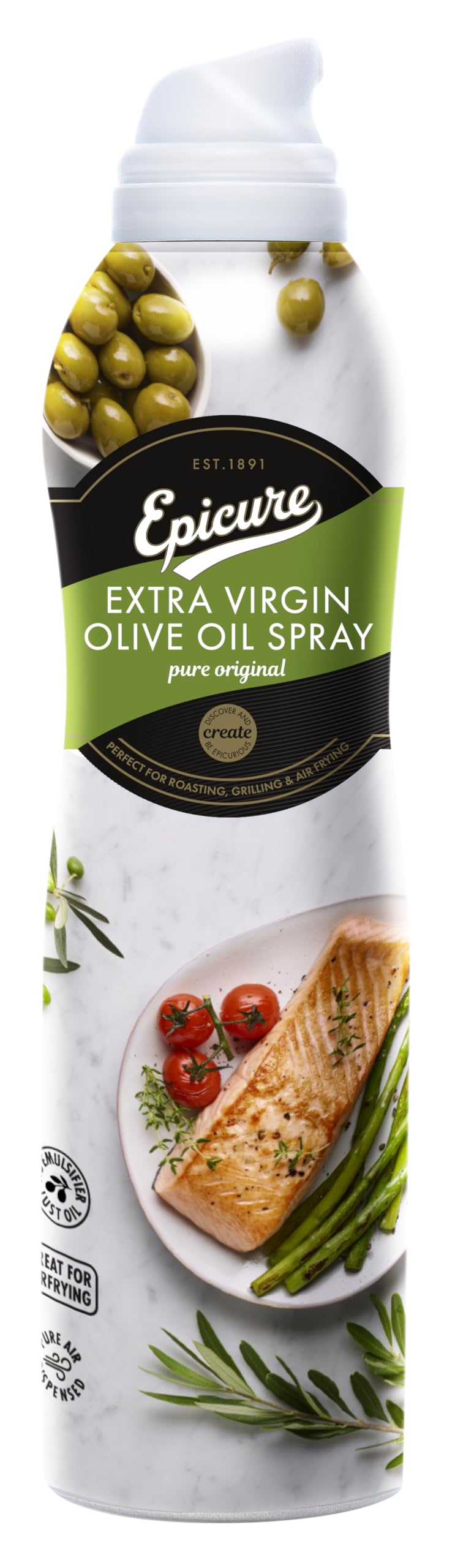 Epicure Extra Virgin Olive Oil Spray, 200ml (Pack of 1)