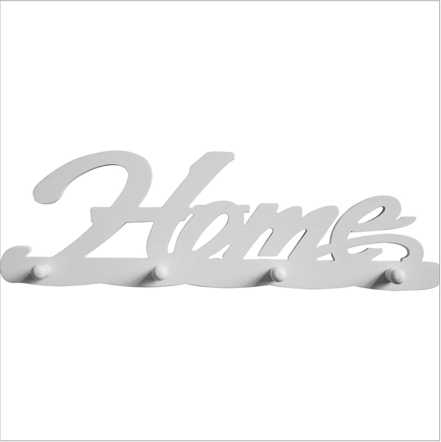 Entryway Hall Coat Rack Wooden White Wall Hook Coat Rack