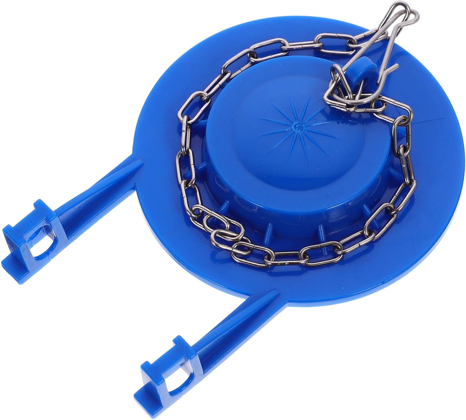 Uonlytech 2pcs High Performance Toilet Flapper Replacement Part Water-saving Flapper Chain for Standard Flush Valves Easy Installation Bathroom Supplies