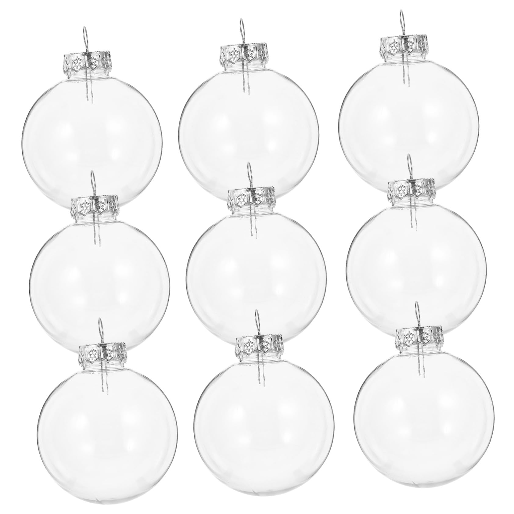 20pezzi Palline di Natale Trasparenti Decorative Palla per Albero Accessorio per Festa di Compleanno Palla per Albero di Natale