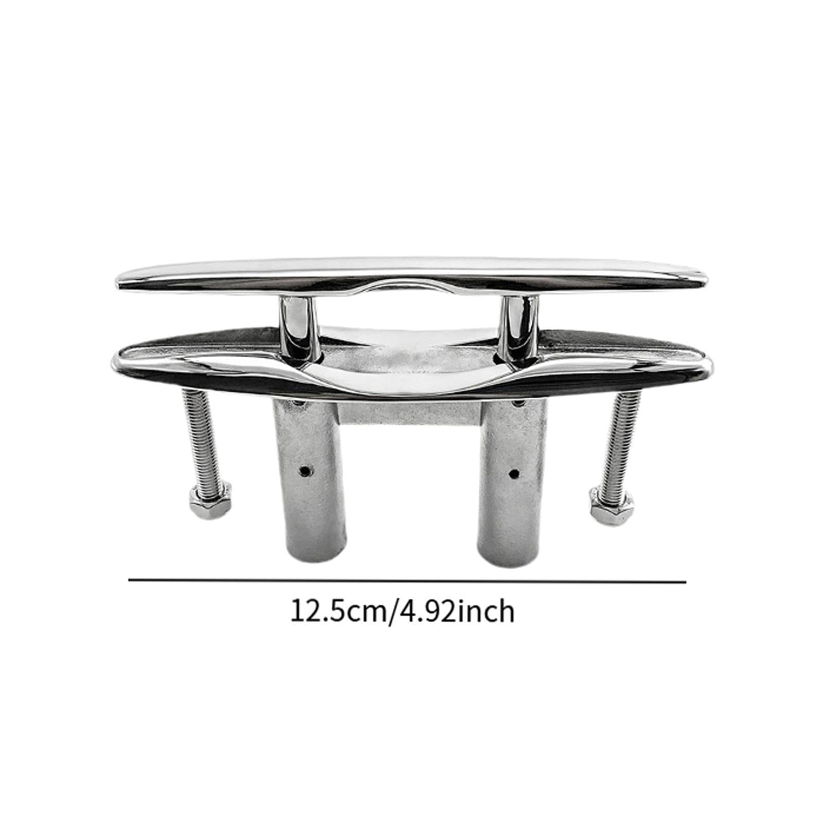 DYNWAVE Boat Cleat Dock Cleat 316 Stainless Steel Pull up Heavy Duty Flush Mount Mooring Rope Cleat for Yachts Deck Kayak Boat