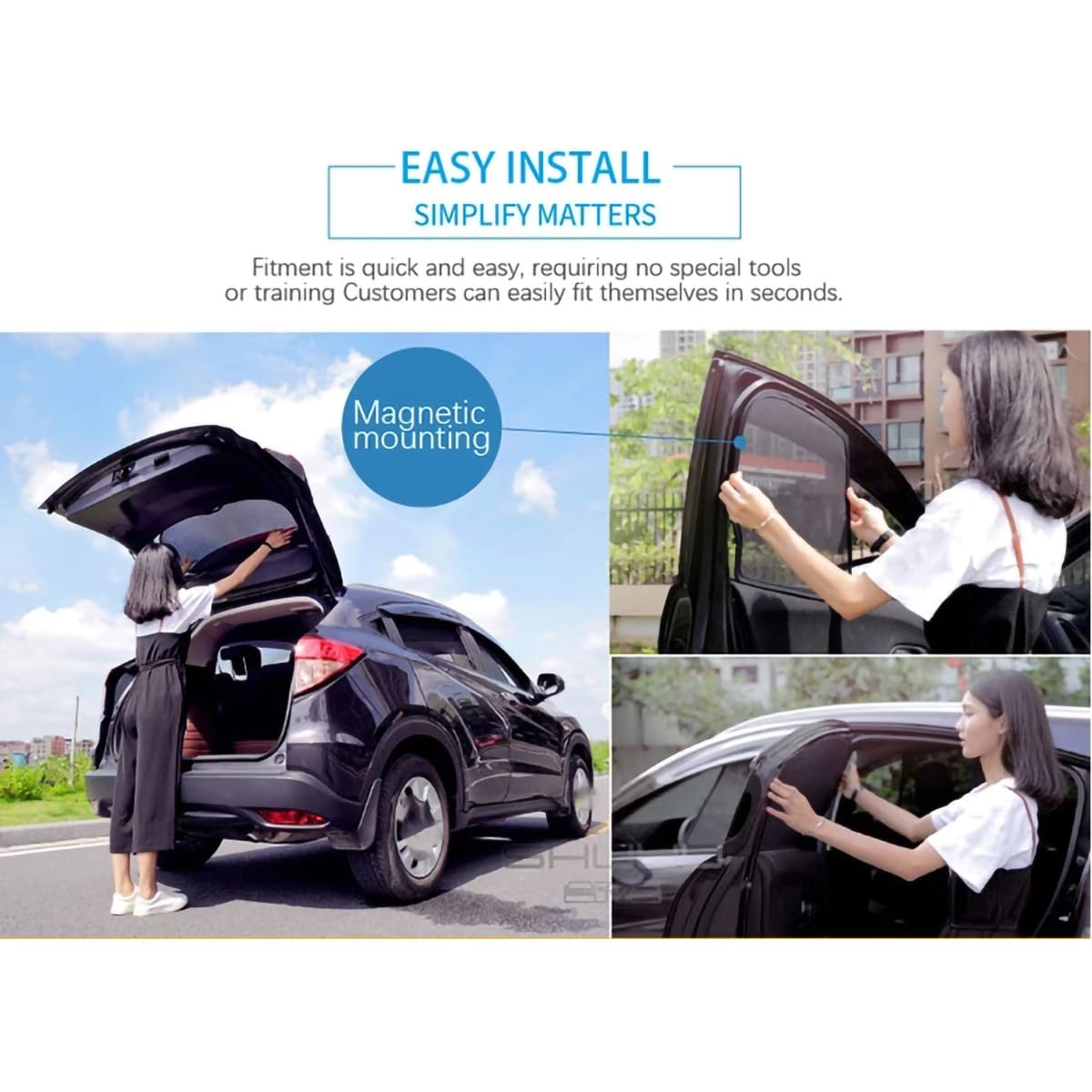 Auto Parasole Finestrino per MG ZS (SUV/EV) 2019-2024, Anteriore Posteriore Tenda Finestra Parasole Traspirante Visiera Protezione UV Accessori,C/Entire-Vehicle Auto Parasole Finestrino per MG ZS (SUV/EV) 2019-2024, Anteriore Posteriore Tenda Finestra Parasole Traspirante Visiera Protezione UV Accessori,C/Entire-Vehicle