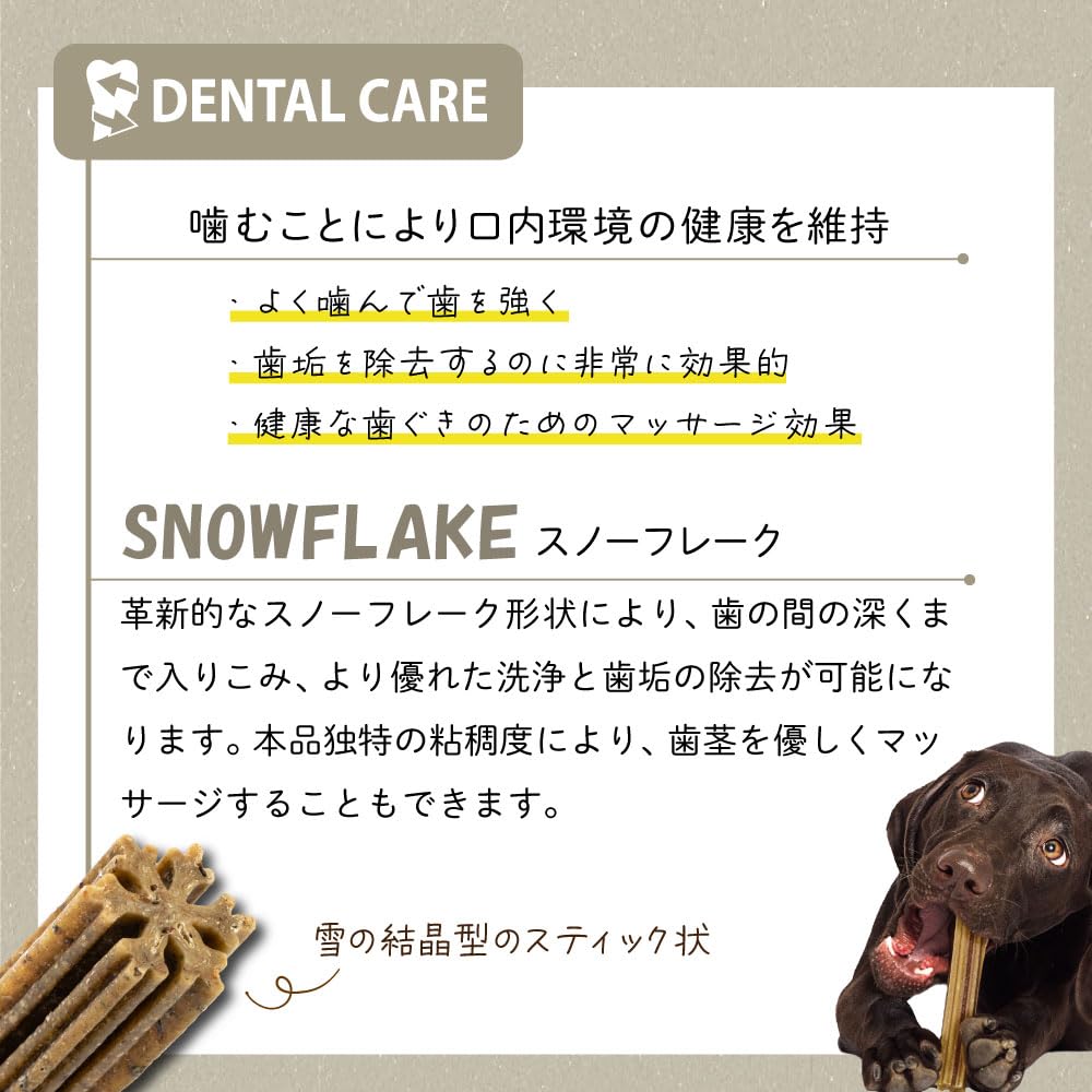 Fast Plast Vegetarian Dental Snacks Snowflake YUCCA Large Dog Treats Toothpaste Gum