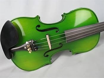 Amazon | バイオリン 楽器 グリーンカラーのエレクトリック