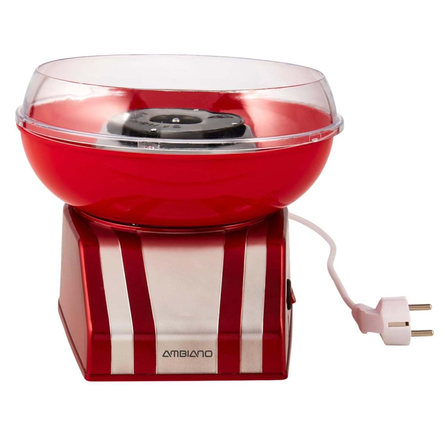 Ambiano Retro Zuckerwattemaschine 400 W Zuckerwatteautomat Cotton Candy Machine Set & Zubehör Zuckerwatte Maschine für Zuhause GS-Zeichen