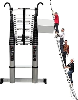 Telescopic Straight LadderLongest Telescopic Ladder 23ft / 24 Ft / 26ft, Straight Telescoping Extendable Ladder, Household Daily Repair The Roof Collapsible Ladder (Size : 7M/23FT) Hopeful