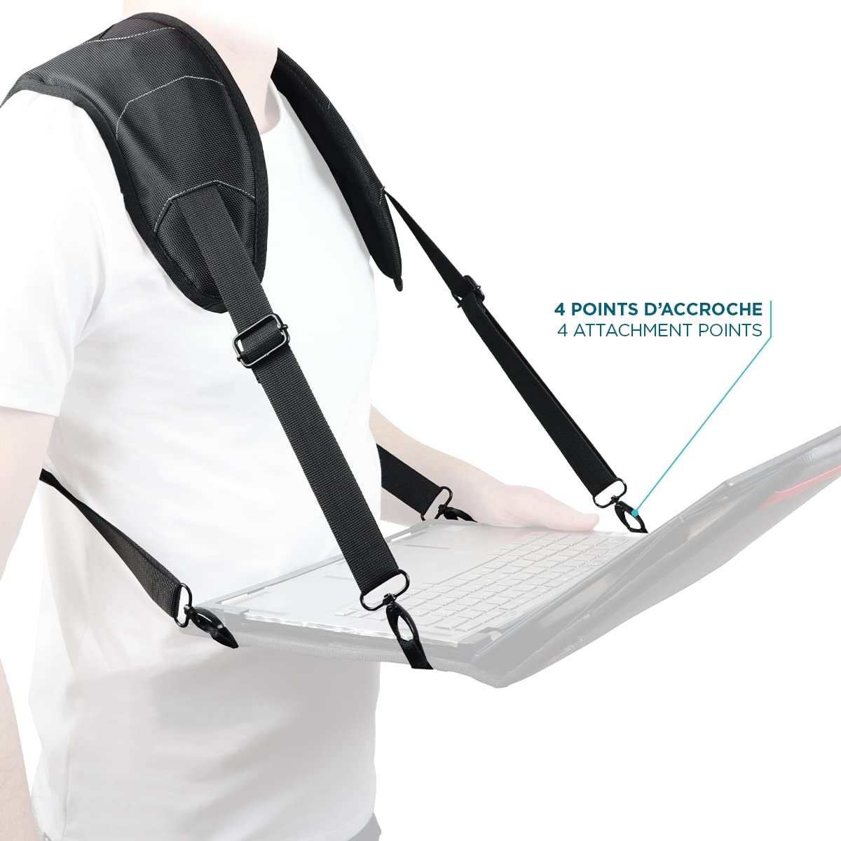Mobilis - Cavo di Sicurezza a Chiave con Doppio Lucchetto, Compatibile con Chiave Pass, in Acciaio, con 2 Chiavi, Lunghezza: 1,8 m, Diametro: 4 mm, Colore: Bianco