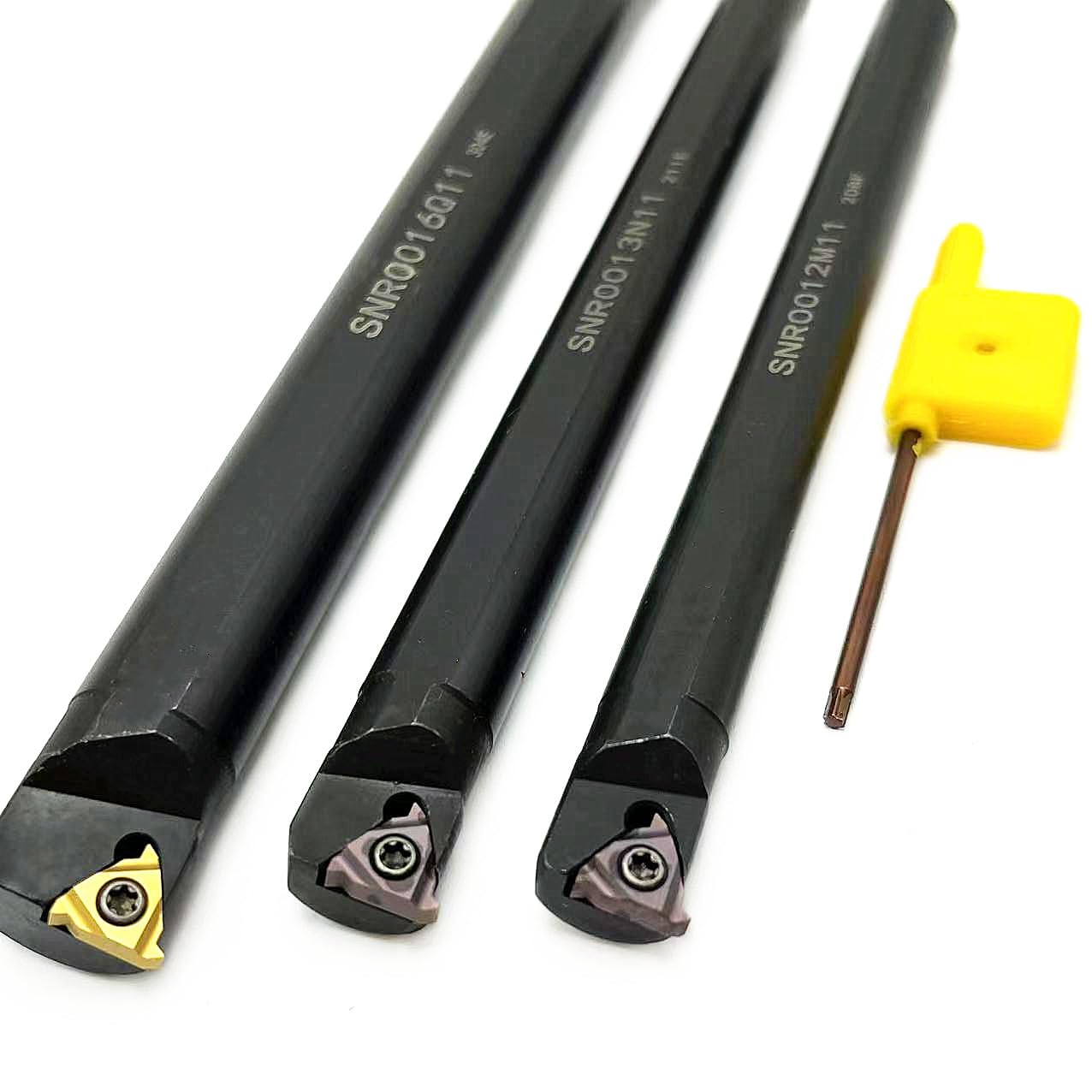 1pcs SNR0008K11 SNR0010K11 SNR0012M11 SNR0013N11 CNC Lathe Threading Turning Tool SNR0016Q11 Metal Lathe Threading Holder + 10pcs MMT11IR Carbide Inserts(SNR0010K11,MMT11IR AG60 UE6020)