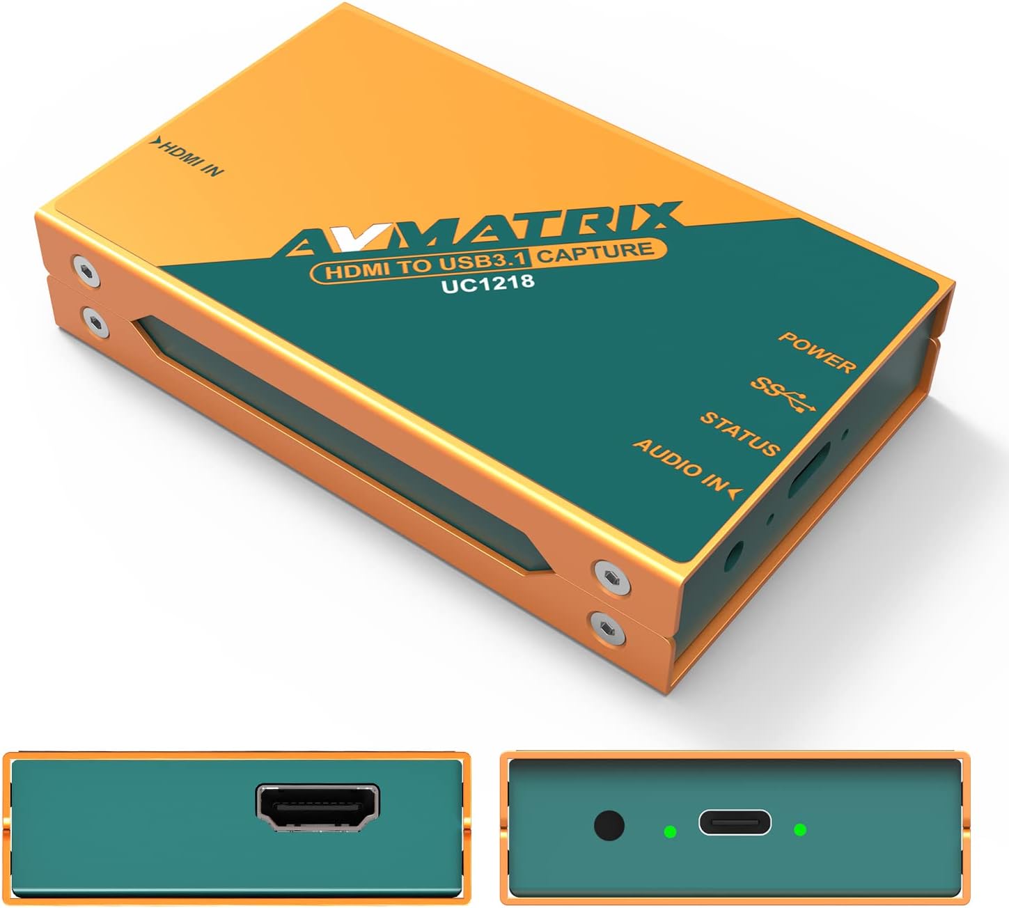 AVMATRIX UC1218 Video Capture Card with HDMI 2.0 to USB 3.0-C for Live Streaming in 1080P60 for Online Conference Church Live Stream Online Teaching on OBS Vmix YouTube Zoom Teams Twitch PC/Mac
