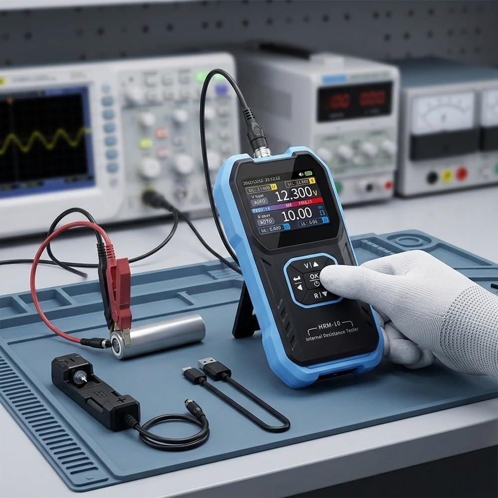Innenwiderstandsmessgerät HRM-10 TFT Farbdisplay 4-Leiter