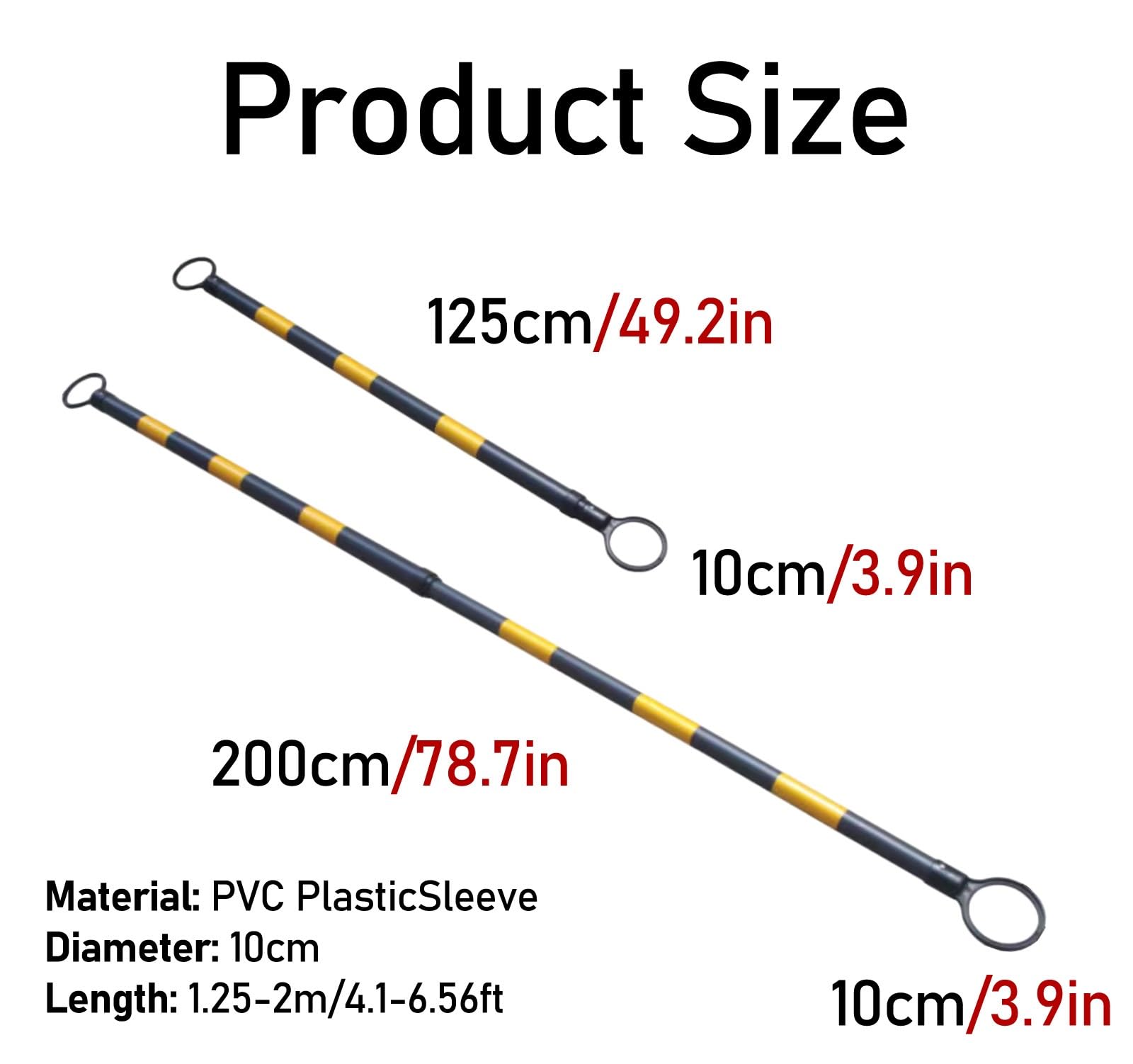 ERRULAN 12 Pack Retractable Traffic Cone Bar from 4 ft to 6.5 ft, Traffic Barricade Retractable for Traffic Road Parking Use, Made of Durable PVC with Reflective Stickers