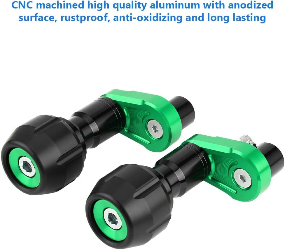 CNC Frame Fairing Guard Crash Slider, Frame Falling Protector for 400 2018, Anodized Aluminum Motorcycle Crash Protection with Easy Installation (Green)