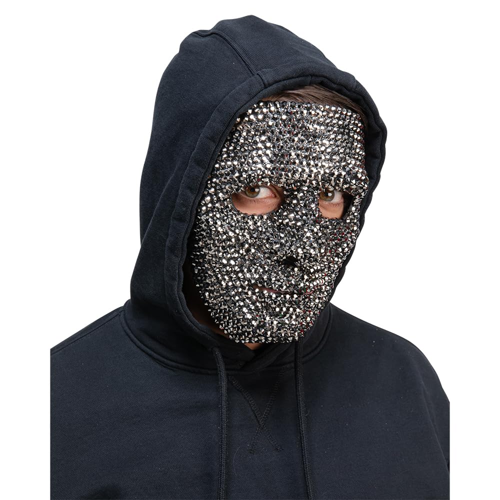 Wicked Costumes Rhinestone AI Robot Mask Fancy Dress Accessory