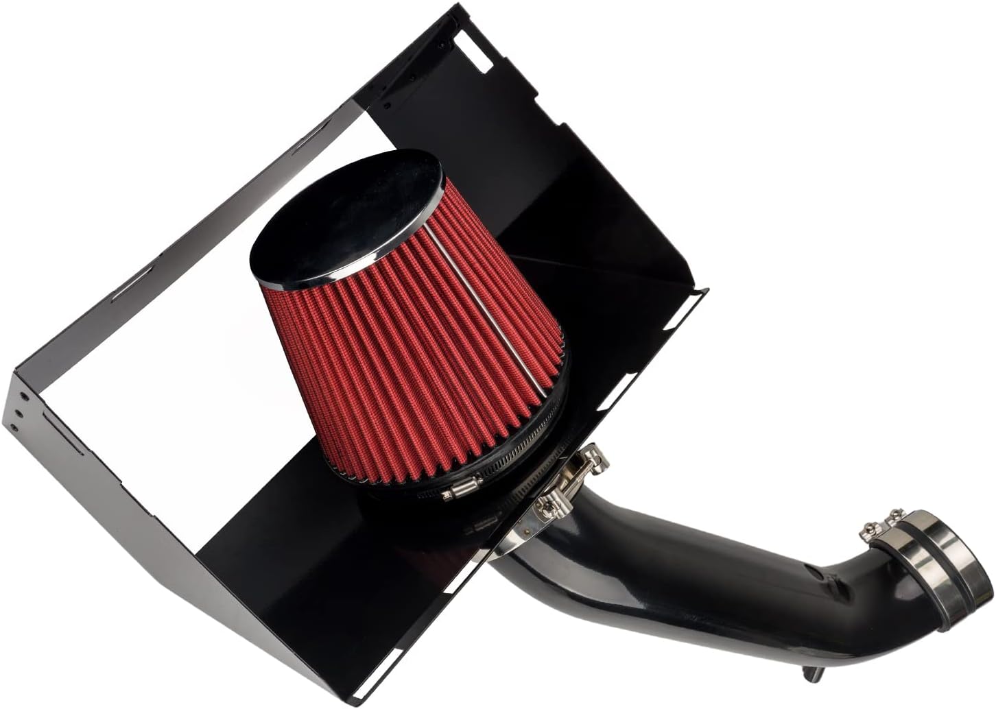 Air Intake Kit, Cold Air Intake System Kits w/Filter Aluminum Replacement for 2003-2008 RAM 1500/2500 4.7L/ 5.7L Engine (Red)