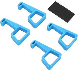 Bewinner 4 Stück Slim-Erhöhungshalterung, Wärmeableitungshalter, Horizontaler Ständer für Slim-Konsole, Stapelbares Zubehör – 3D-gedruckte Rutschfeste Pads (BLUE)