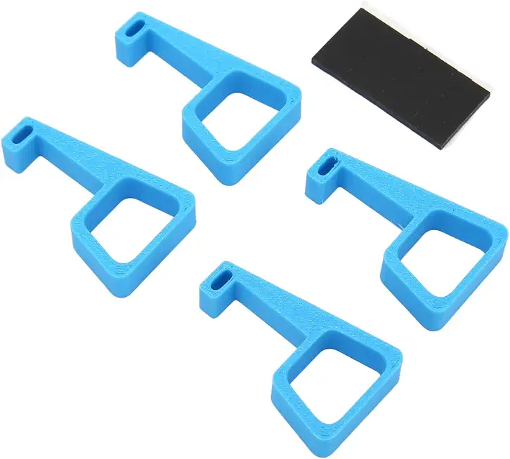 Generic 4PCS Game Console Horizontal Holder, Heighten Support Feet Stand Cooling Legs Bracket with Anti Slip Silicone and Vibration Design, for Pro Console (Blue)