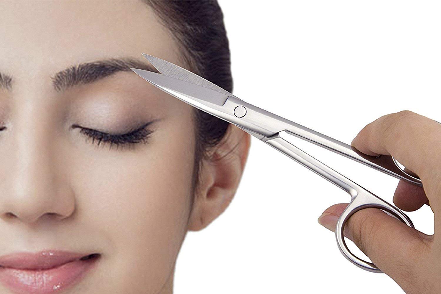 HimPrincy Stainless Steel Moustache/Beard/Eyebrow/Nose Hair Trimming Scissor for Men and Women 3