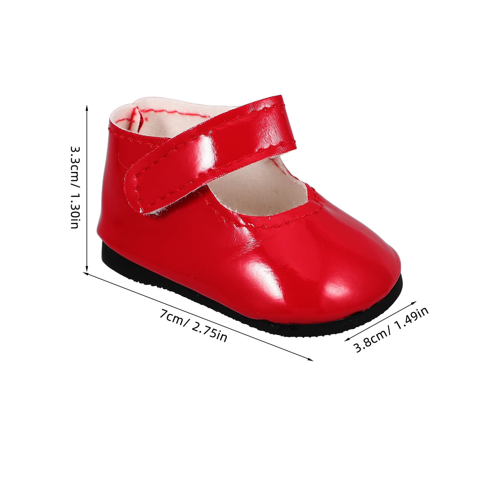Scarpe per Bambole Rosse in Pu Design Miniatura che Migliorano L'aspetto della Bambola, per Occasioni Speciali e Compleanni