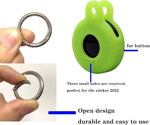 Miniatura 2 de Funda para adhesivo de azulejos (2022) paquete de 2. Funda pequeña para rastreador Bluetooth, soporte protector para buscador remoto y localizador