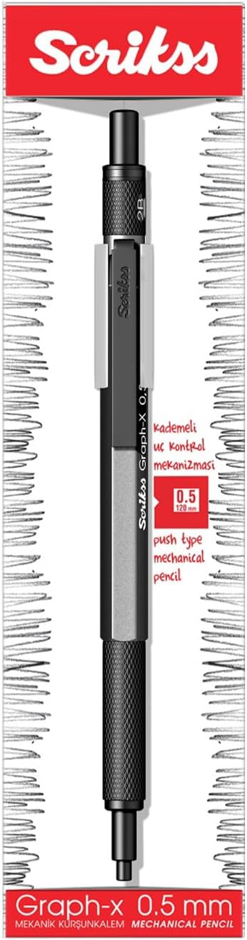 Scrikss Office Graphx Versatil Kalem 0.5 Mm Antrasit