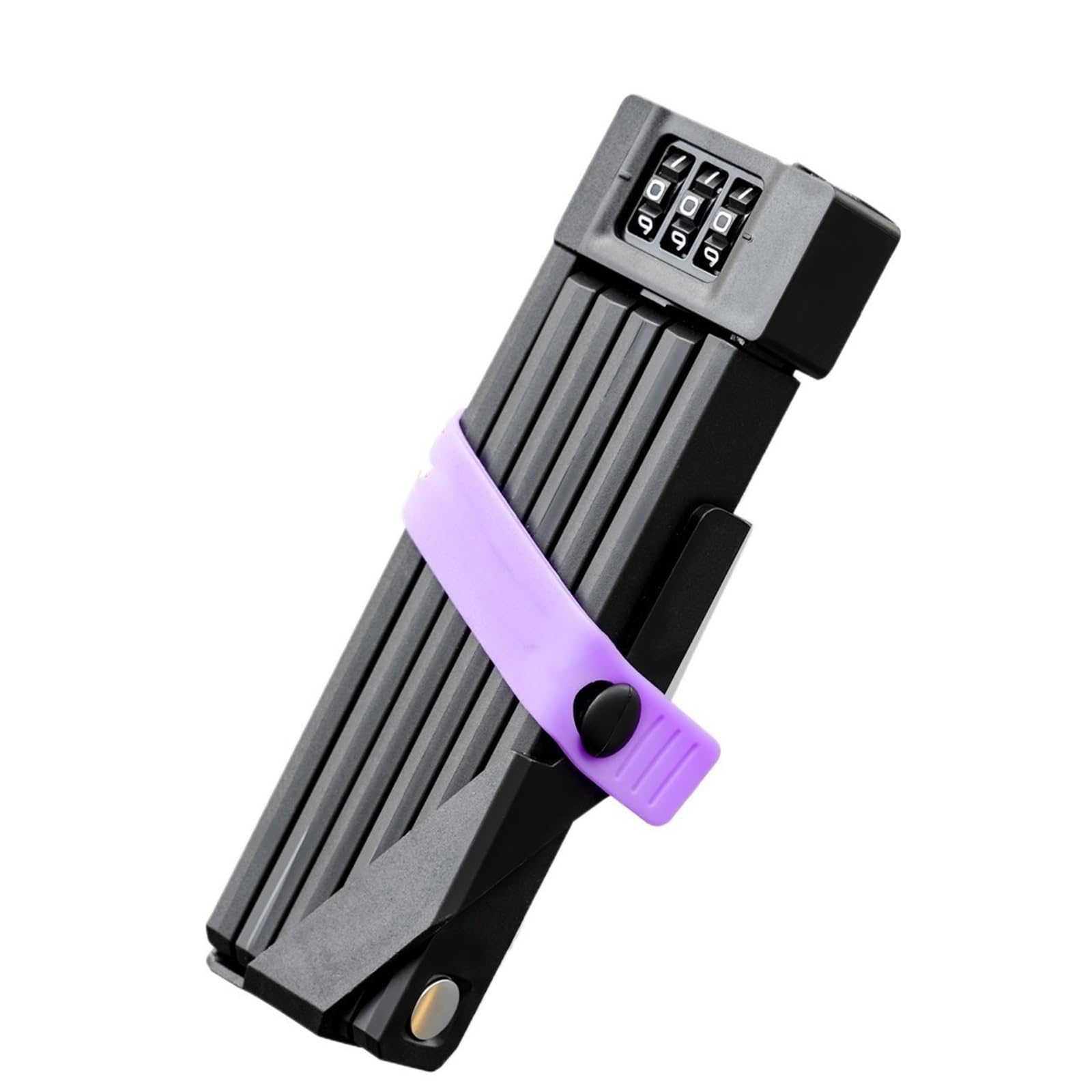 Uatdpmng One Color Motorcycle Handlebar Lock 3-Digit Portable Bicycle Folding Lock Bike Padlock Security Durable Anti-Theft Mtb Road Cycling Accessories Security