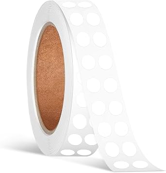 1/4 Inch Dot Stickers, Small Round Sticker, 1000 Dot Label Stickers | 0.25 Inch White Dot Stickers, Circle Sticker Labels, Sticker Dots for Office and Marking, Small Round Stickers for Labeling