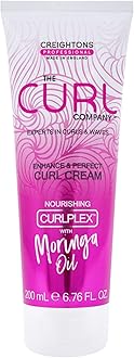 The Curl Company Enhance & Perfect Curl Cream (200ml) - Professionally Formulated with Nourishing Curplex with Moringa Oil. Experts in Curls & Waves