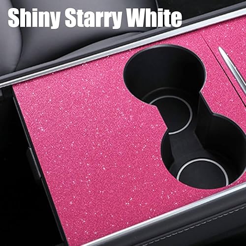 Miniatura 4 de Kit de cubierta de consola central para Tesla Model Y y Model 3 2020 2021 2022 2023, accesorios interiores calcomanías de decoración para Tesla