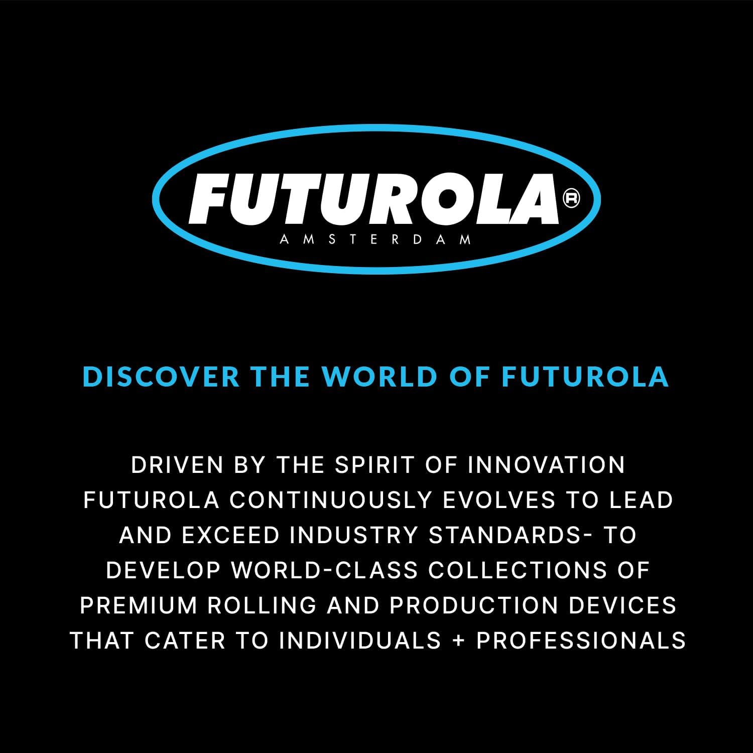Futurola Mini Size 60/26 Pre-Rolled Cones, Blank Tip – Dutch Brown | 900 Artisanal Cones Handcrafted from the Finest Ultra-Thin Papers from France and Spain – Compatible with Knockbox Models