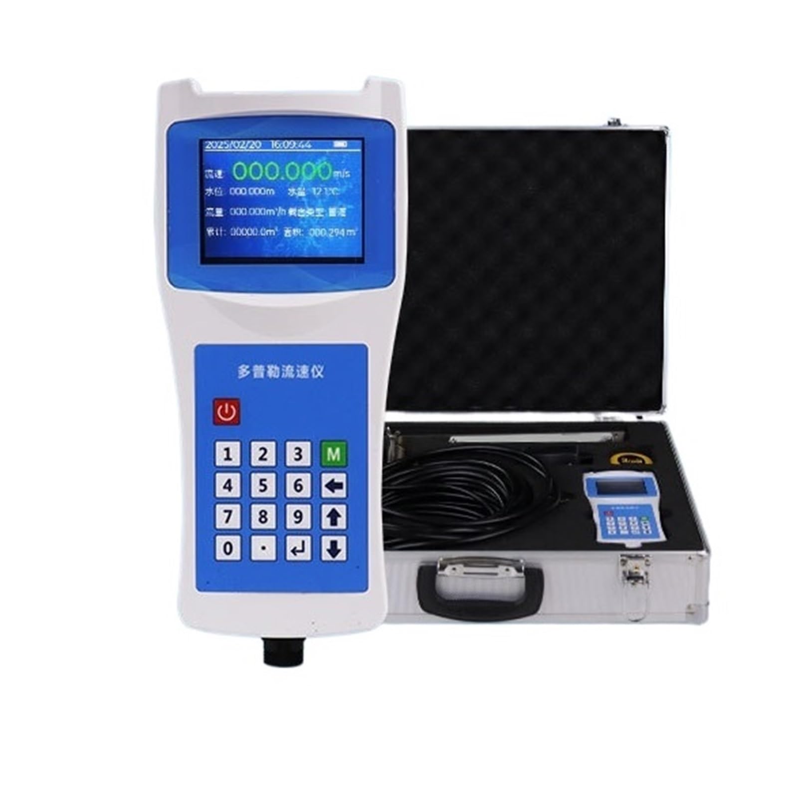 Medidor de flujo portátil Medidor de flujo de agua de mano Medidor de flujo portátil Medidor de flujo de lectura directa(LJ20A propeller flow meter)