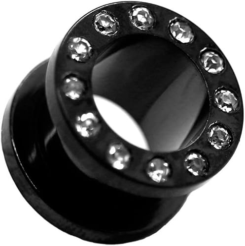 Set De Tunnels Et Écarteurs Oreille Acier/Acrylique - Diamètres 2-10mm