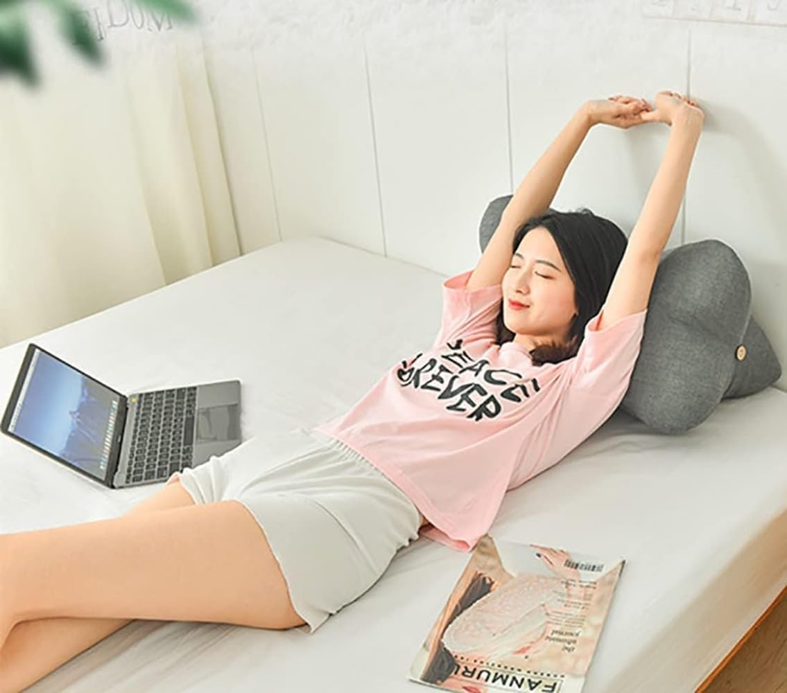 Ladfrolクッション 背もたれ 読書 クッション 読書枕 ベッド うつ伏せ 背もたれ スマホ 枕 うつぶせクッション 足枕 膝枕