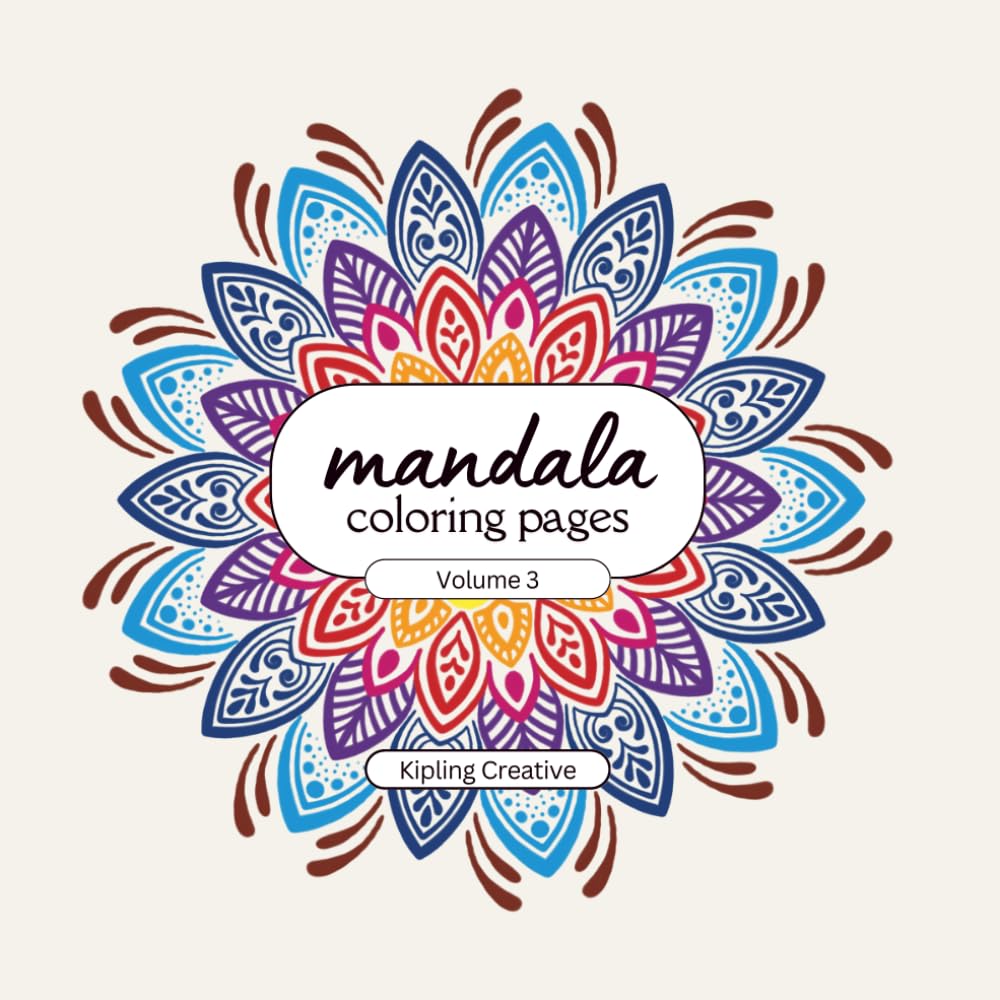Mandala Coloring Pages Volume 3: Animals & Shapes (Mandala Coloring Pages - 8x8 Series)