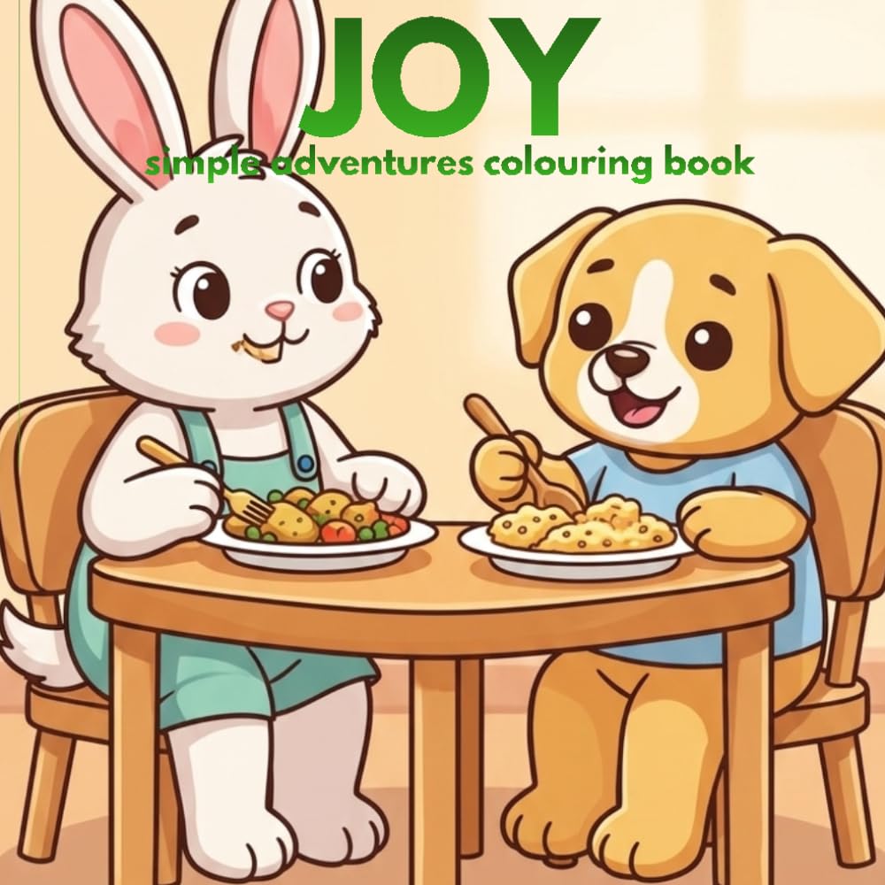 JOY: Easy and simple colouring book for kids
