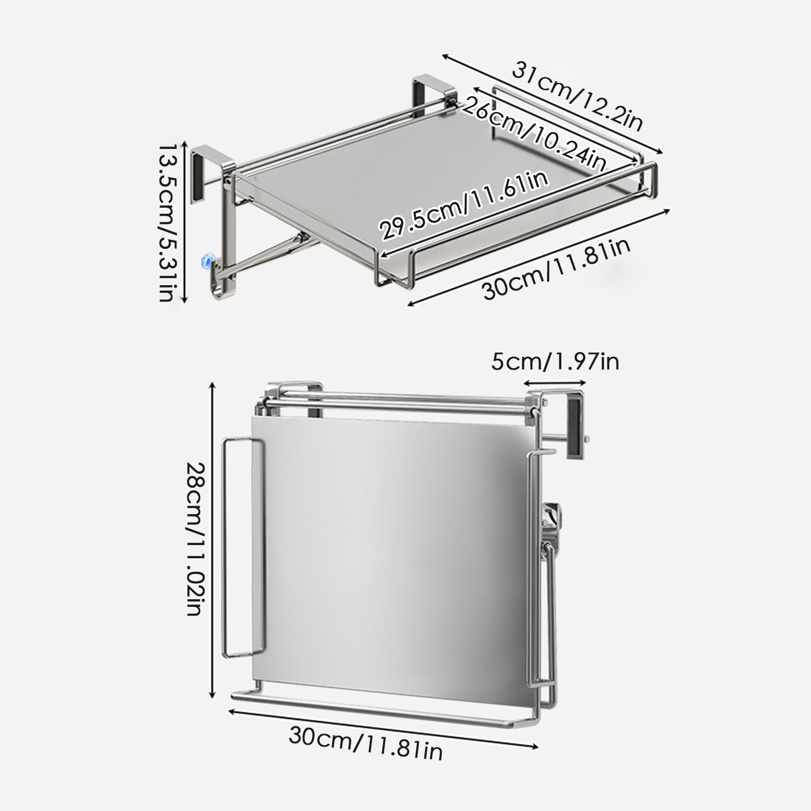 Organizador De Puerta De Armario Organizador Plegable de Puerta de Armario | Almacenamiento Para Utensilios De Cocina Y Baño