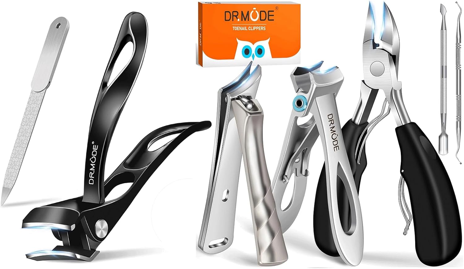 Slanted Toenail Clippers for Seniors Thick Toenails, Angled Head Large Toe Nail Clippers