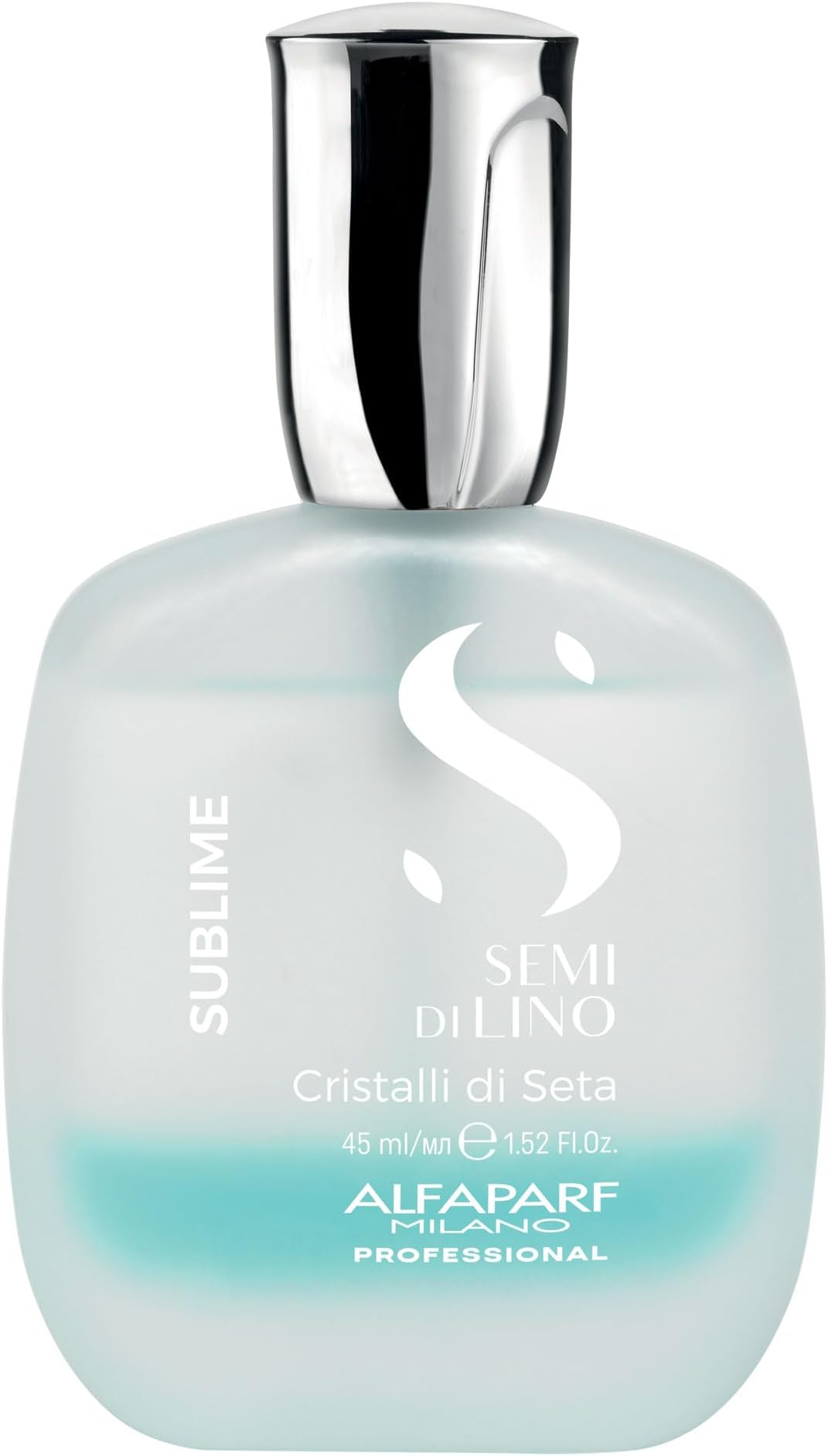 Semi di Lino Cristalli di Seta Hair Oil Serum for Fine Hair - Provides Brilliant Shine and Protection - Bi-Phase Serum for Thin Hair - Color Safe - Hydrates, Strengthens (1.52 fl oz)