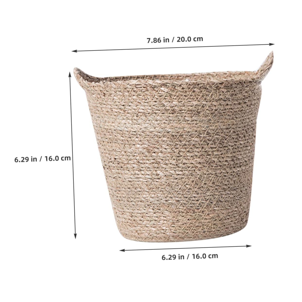 BESPORTBLE 3stücke Geflochtener Blumentopf Handgefertigter Runder Pflanzkorb Für Innenräume Vielseitig Einsetzbar Als Aufbewahrungskorb Oder Pflanzgefäß Aus Robustem Material Für