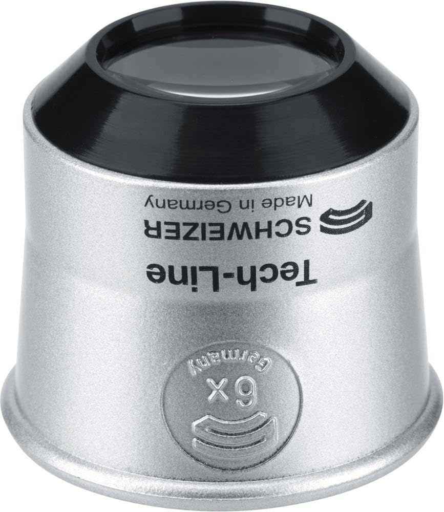 SCHWEIZER Lupa de relojero Tech-Line 6x lens D.22,8mm Tamaño suizo