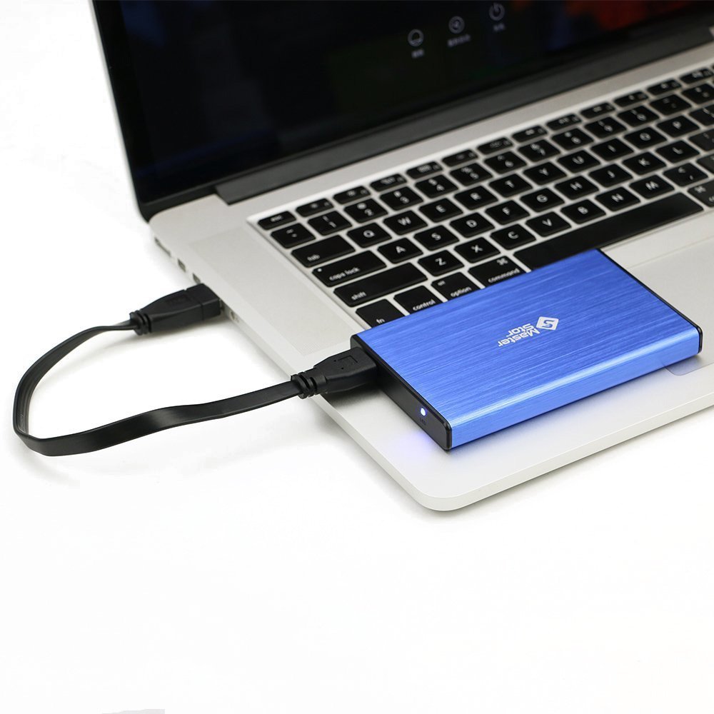 MasterStor 2 años de garantía-Unidad de Disco Duro Externo USB 3.0 Super-rápido de 2.5 Pulgadas SATA Laptop Disco Duro Disco Duro portátil Azul (80 GB, 120 GB, 160 GB, 320 GB, 500 GB, 1 TB) (160GB)
